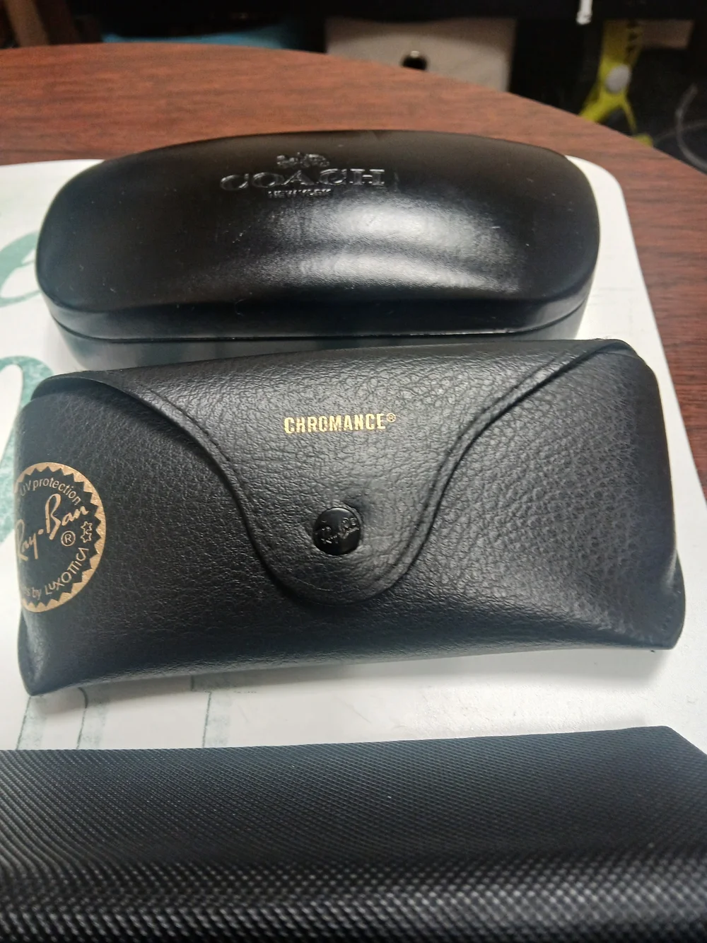 Coach, Ray Ban and Nicole Miller New York Black Eyewear Case Set